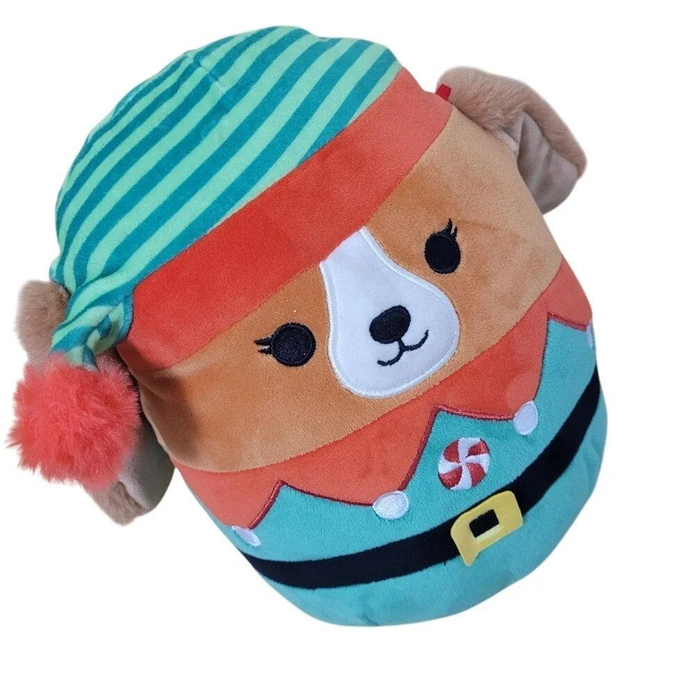 Squishmallows‎ Christmas Elf Dog Plush Holiday Stuffed Animal Toy Gift